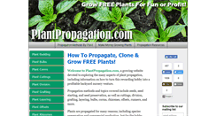 Desktop Screenshot of plantpropagation.com